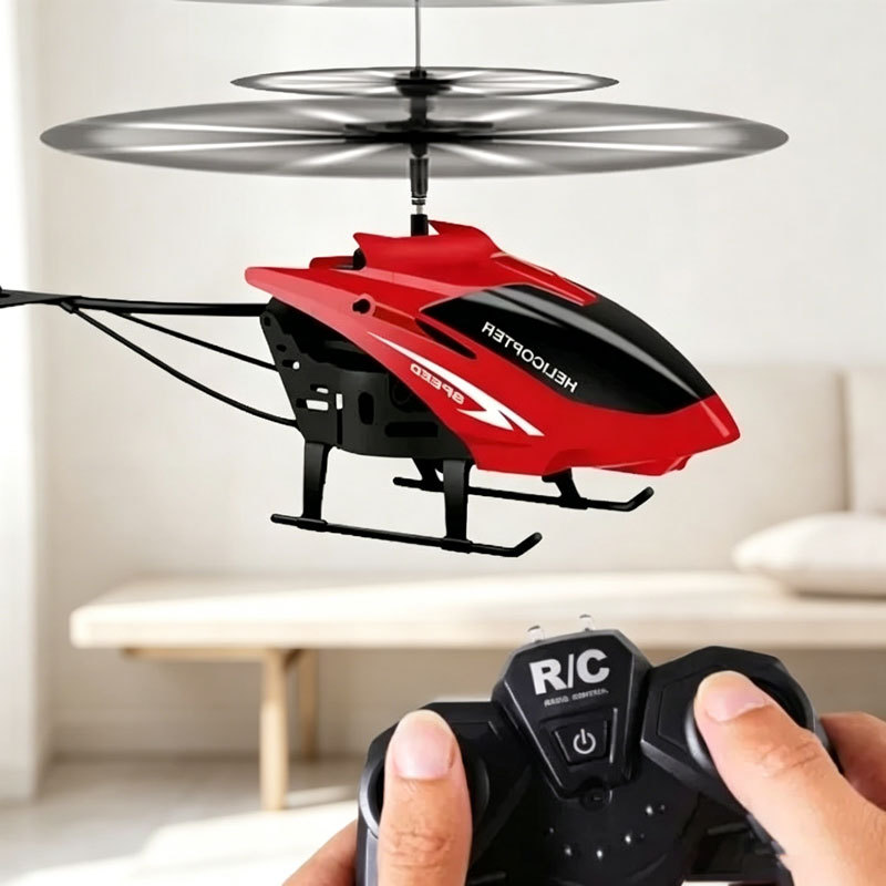 Remote Control Airplane Helicopter Children's Electric Hand Sensor Aircraft Hovering Drone Street Stall Toy Boy Gift
