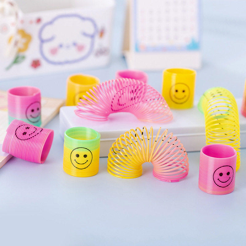 Rainbow Circle Children's Stacking Rings Smiley Face Rainbow-Colored Spring Toys Educational Stacking Toys Parent-Child Interactive Rainbow Stacker Rainbow Circle Children's Stacking Rings Smiley Face Rainbow-Colored Spring Toys Educational Stacking Toys Parent-Child Interactive Rainbow Stacker