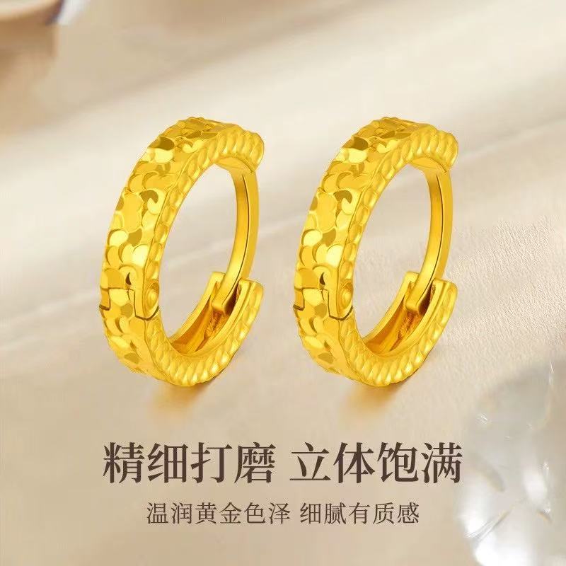 999足金星星黄金耳钉怎么选？2026年送礼场景下五角星弯针款为何更受青睐？