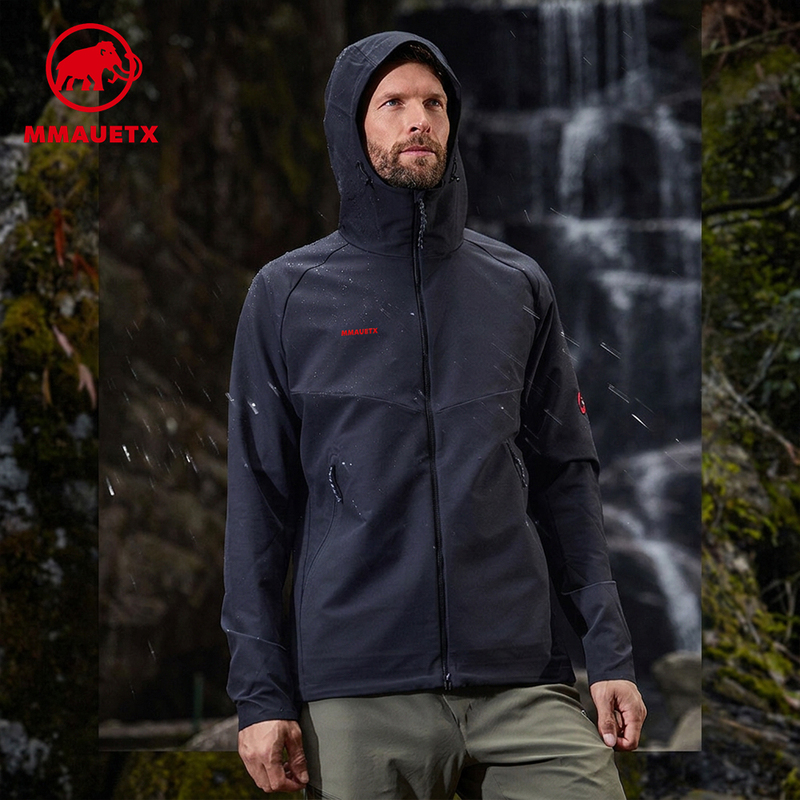 Official Website Genuine Mammoth Series Macun Men's Hooded Water-Repellent Softshell Jacket Lightweight Coat Official Website Genuine Mammoth Series Macun Men's Hooded Water-Repellent Softshell Jacket Lightweight Coat