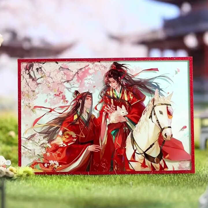 魔道祖师》桃风笺系列，忘羡情怀的复古记忆_动漫徽章_淘宝游戏网