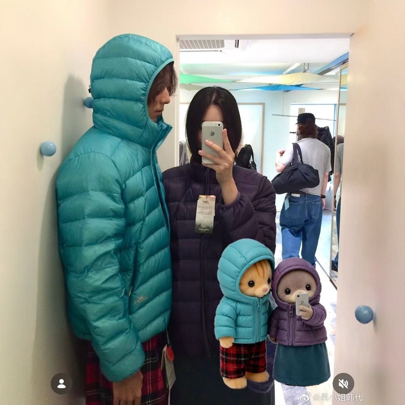 Korean Genuine Product Sunlovetour 1091001 Stand Collar/Hooded Zipper down Jacket