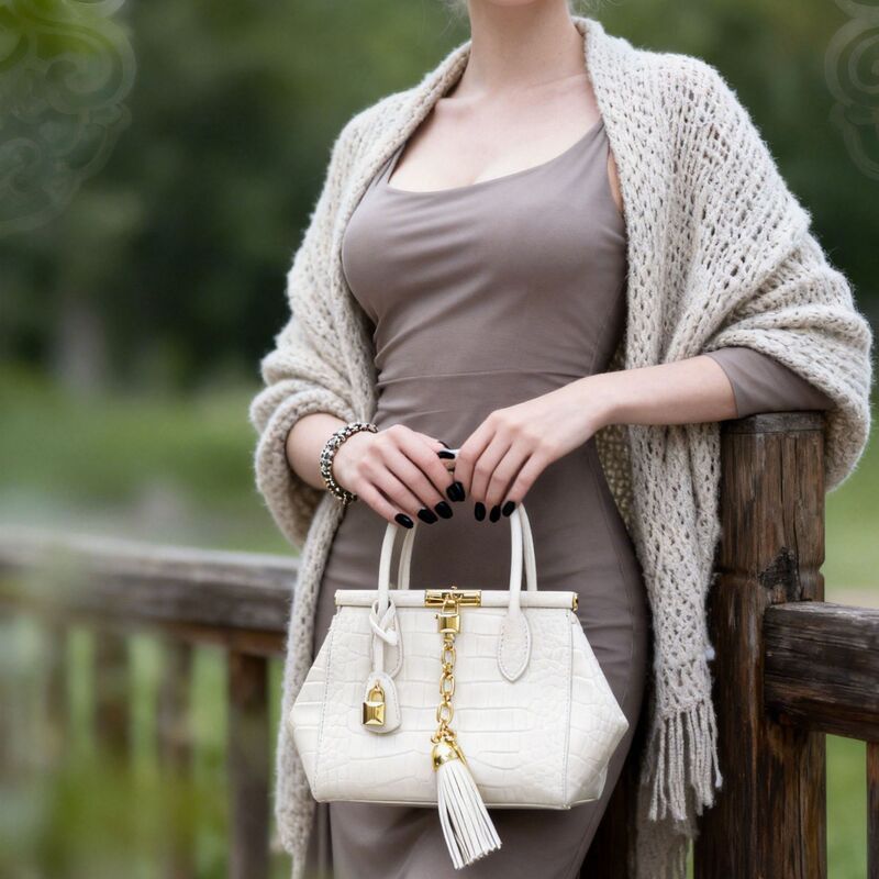 New Fashionable and Versatile Light Luxury Shoulder Bag, Handbag, Crossbody Bag Bg2680409 - Cream White