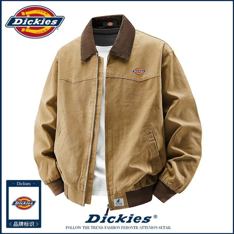 Dickies American Retro Work Jacket Men's Autum New Loose and Versatile Lapel Casual Long-Sleeved Jacket