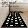 Kitchen floor mat diatom mud water-absorbent anti-slip special carpet no-wash wipeable waterproof and oil-proof door mat can be cut