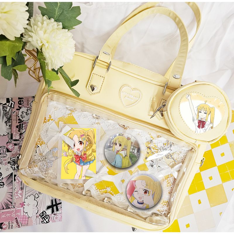 Iridizhi Hongxia Lonely Rock Ita Bag Single Shoulder Bag Crossbody Handbag College Style Japanese Style for Girls Commuting