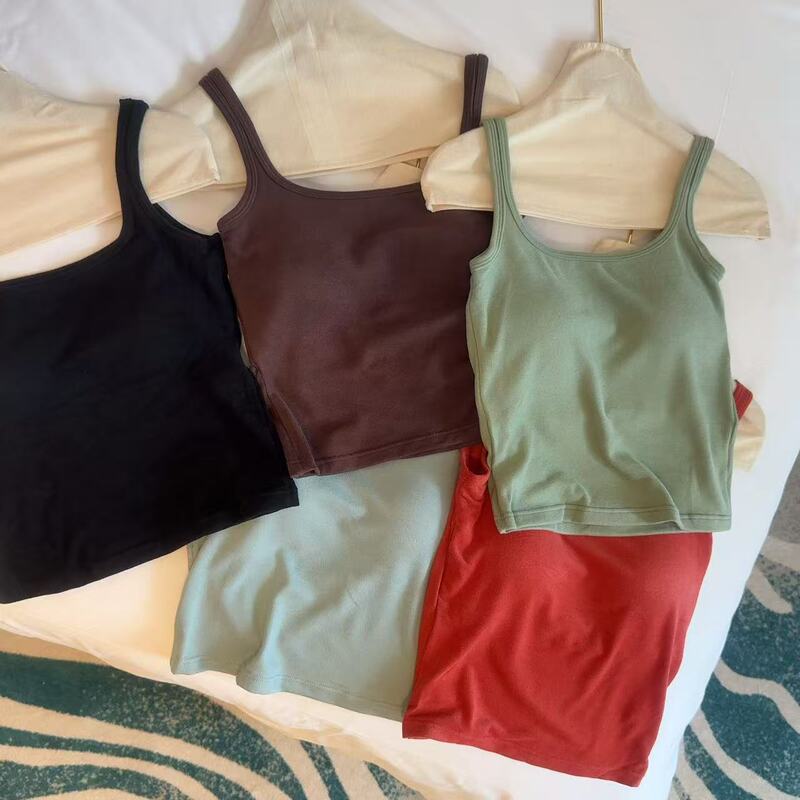 8.16 Limited Edition! Highly Recommended! New Versatile and Comfortable Elastic Inner Wear with a Simple Square Collar and Brushed Fabric 8.16 Limited Edition! Highly Recommended! New Versatile and Comfortable Elastic Inner Wear with a Simple Square Collar and Brushed Fabric