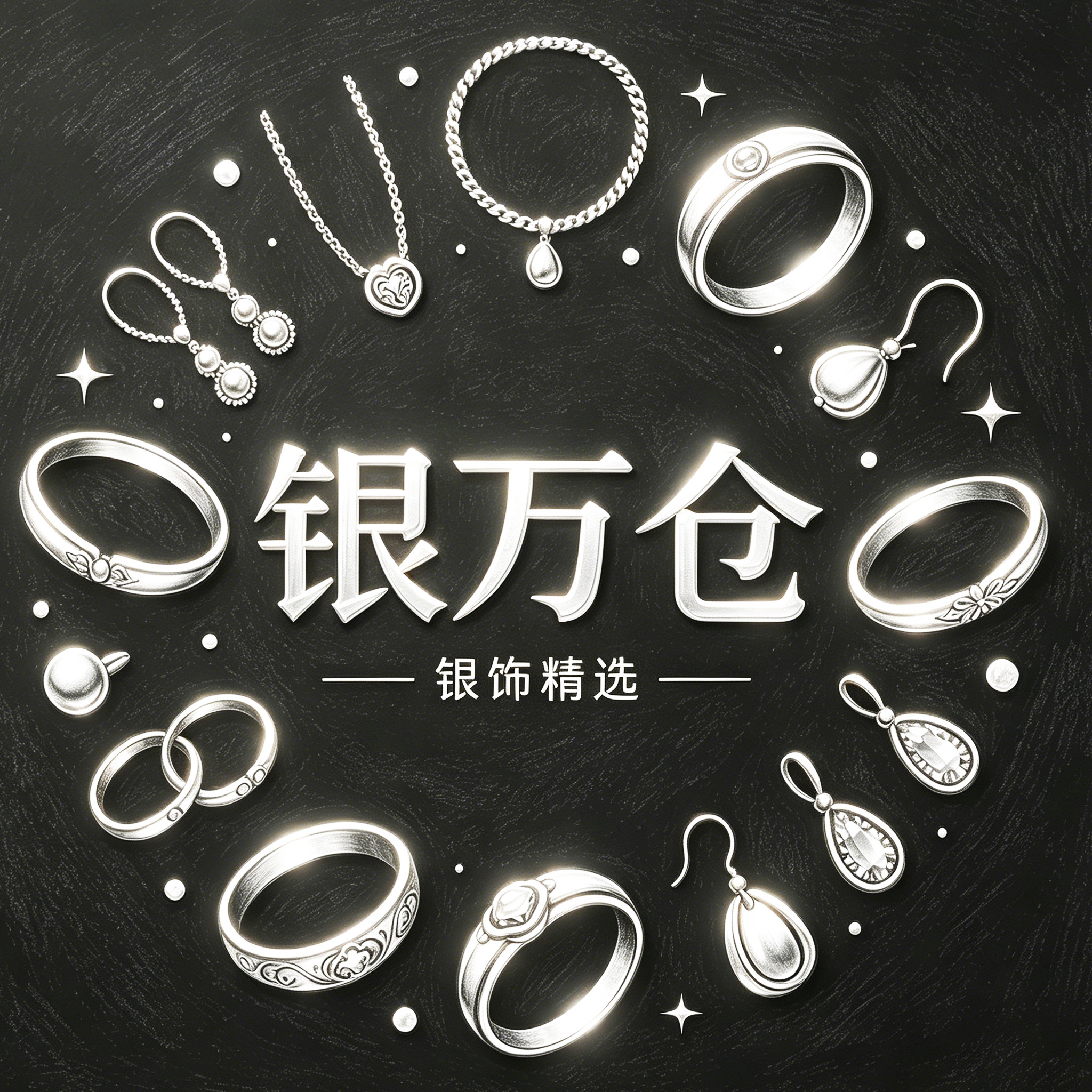 银万仓银饰加工厂的LOGO