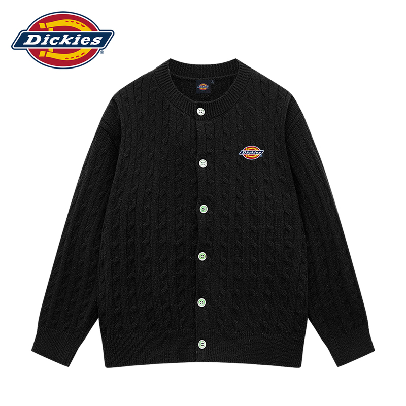 Dickies Official Cardigan Knit Sweater for Men and Women, Couple Wear, Spring and Autumn, American Style, Loose and Versatile Casual Top Dickies Official Cardigan Knit Sweater for Men and Women, Couple Wear, Spring and Autumn, American Style, Loose and Versatile Casual Top