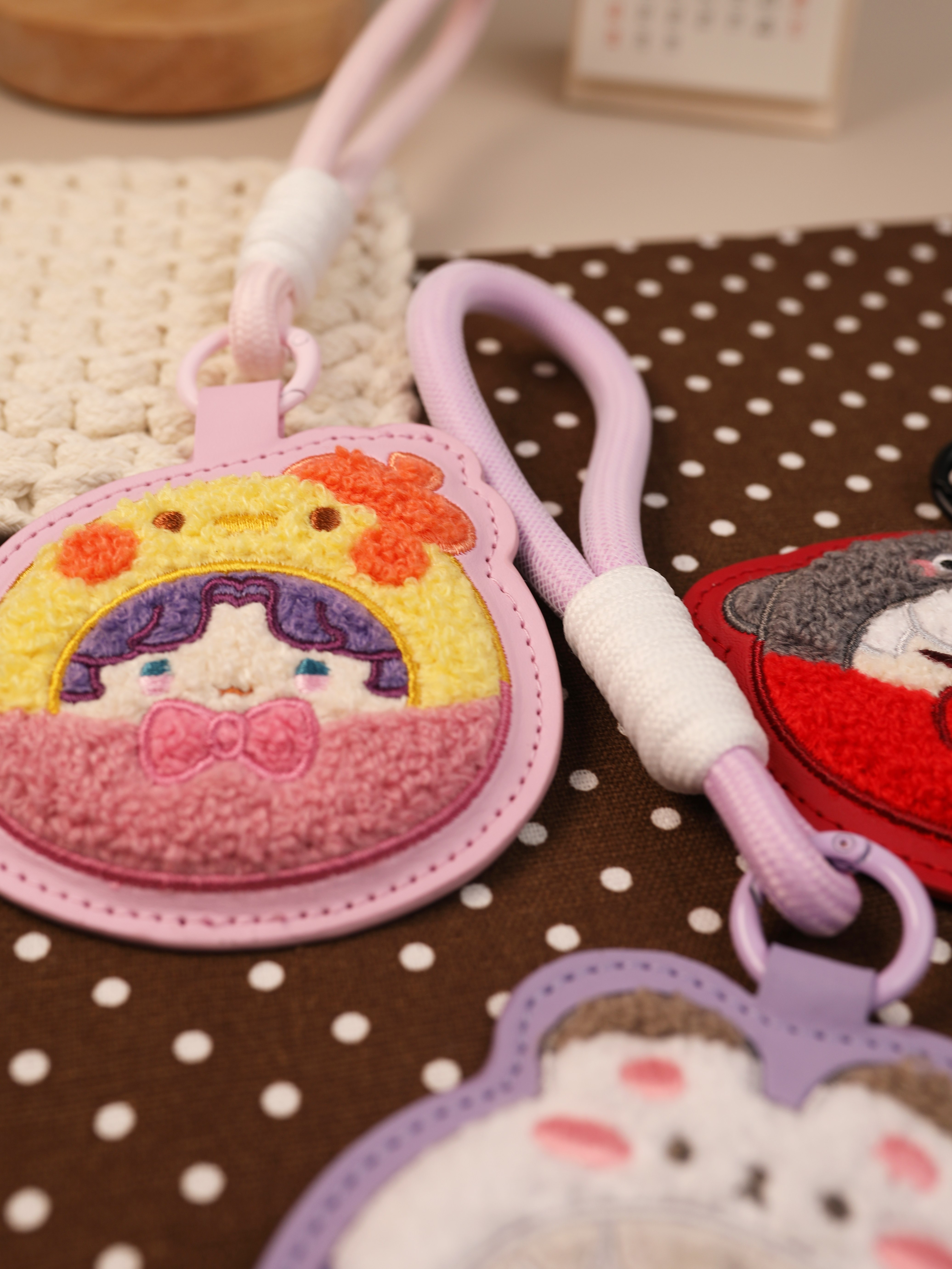 Love and Deepspace Fan-Made PU Leather Embroidered Charms
