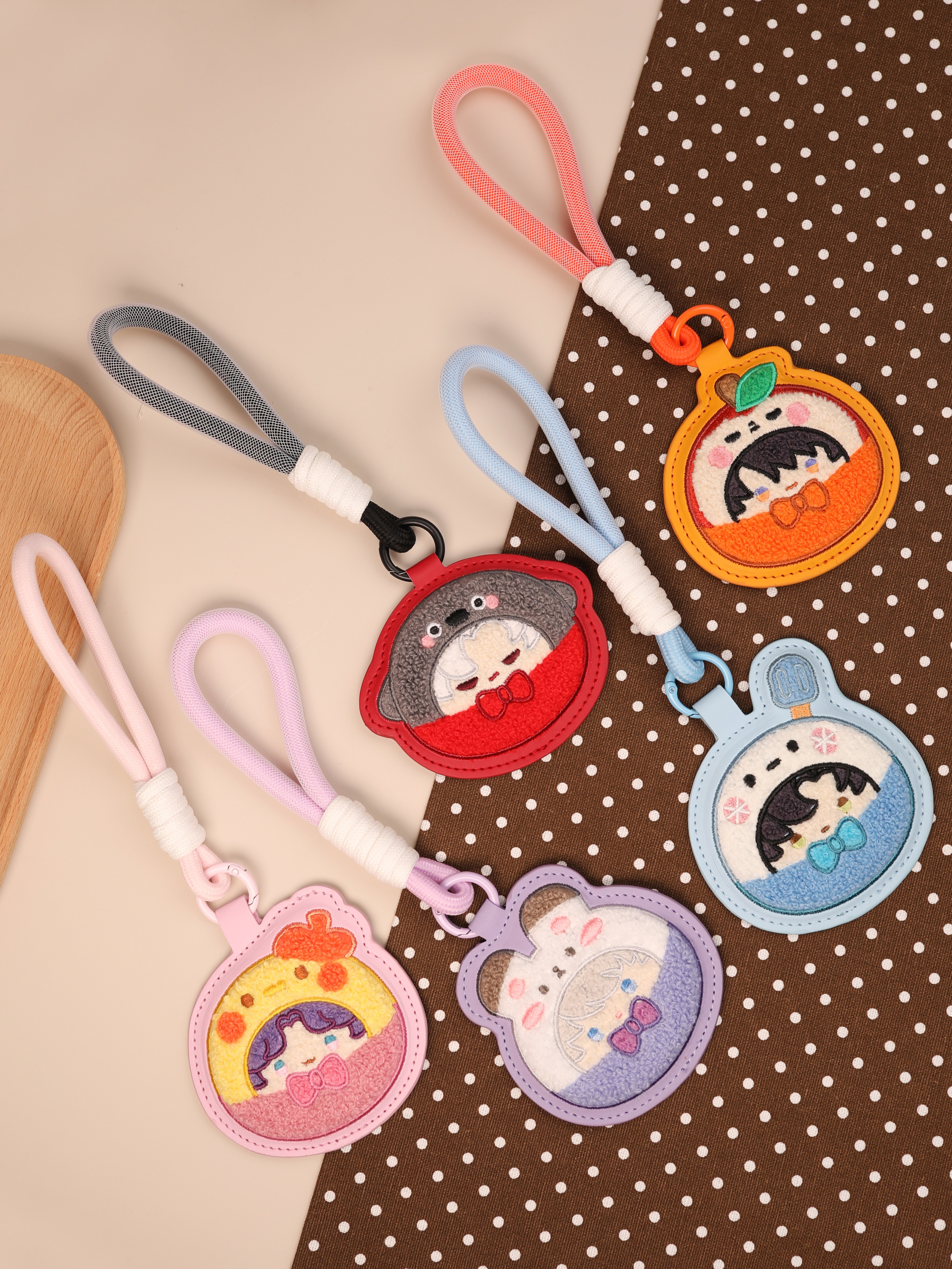 Love and Deepspace Fan-Made PU Leather Embroidered Charms