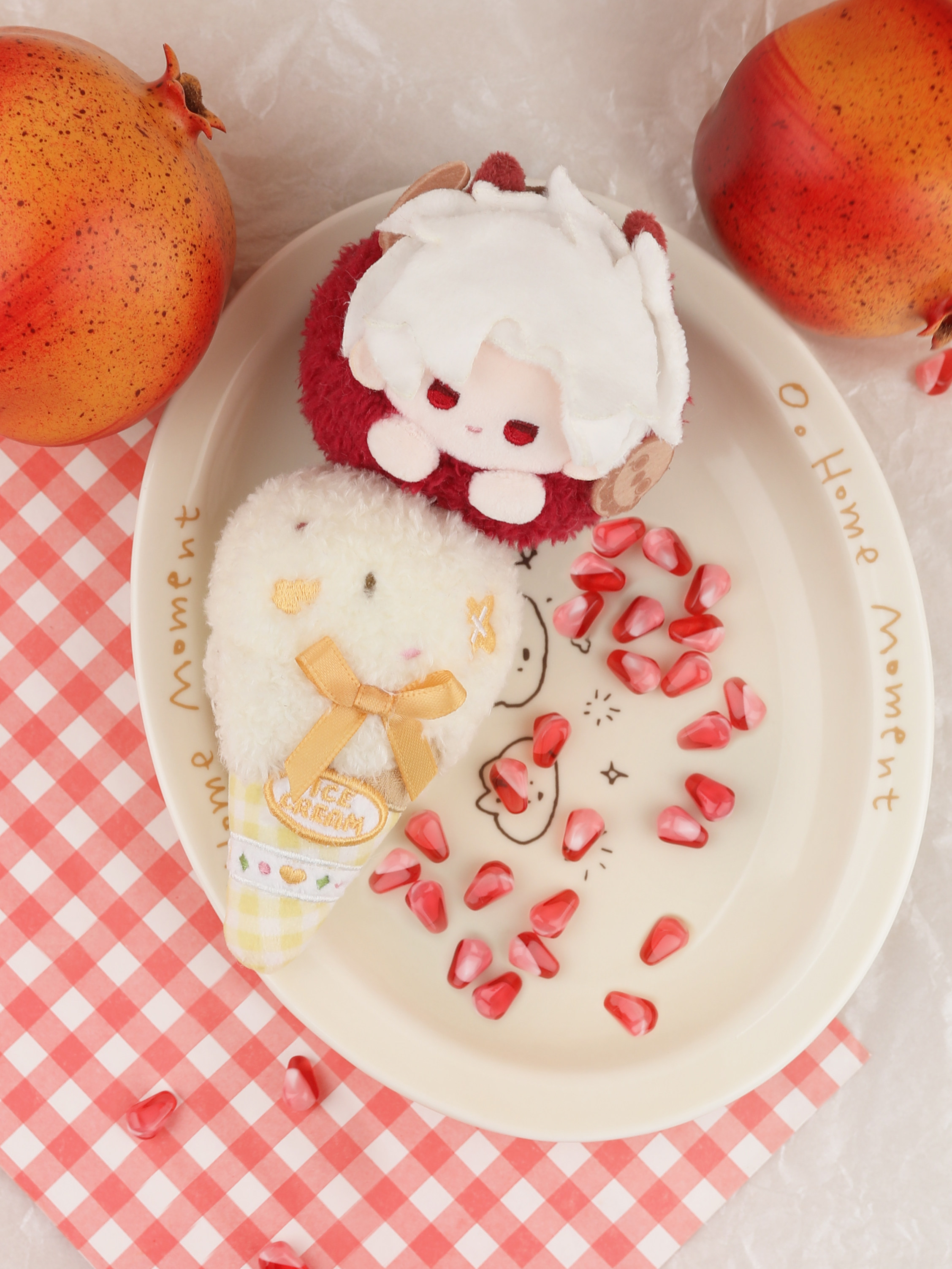 Love and Deepspace Fan-Made Magnetic Ice Cream Plush Charms