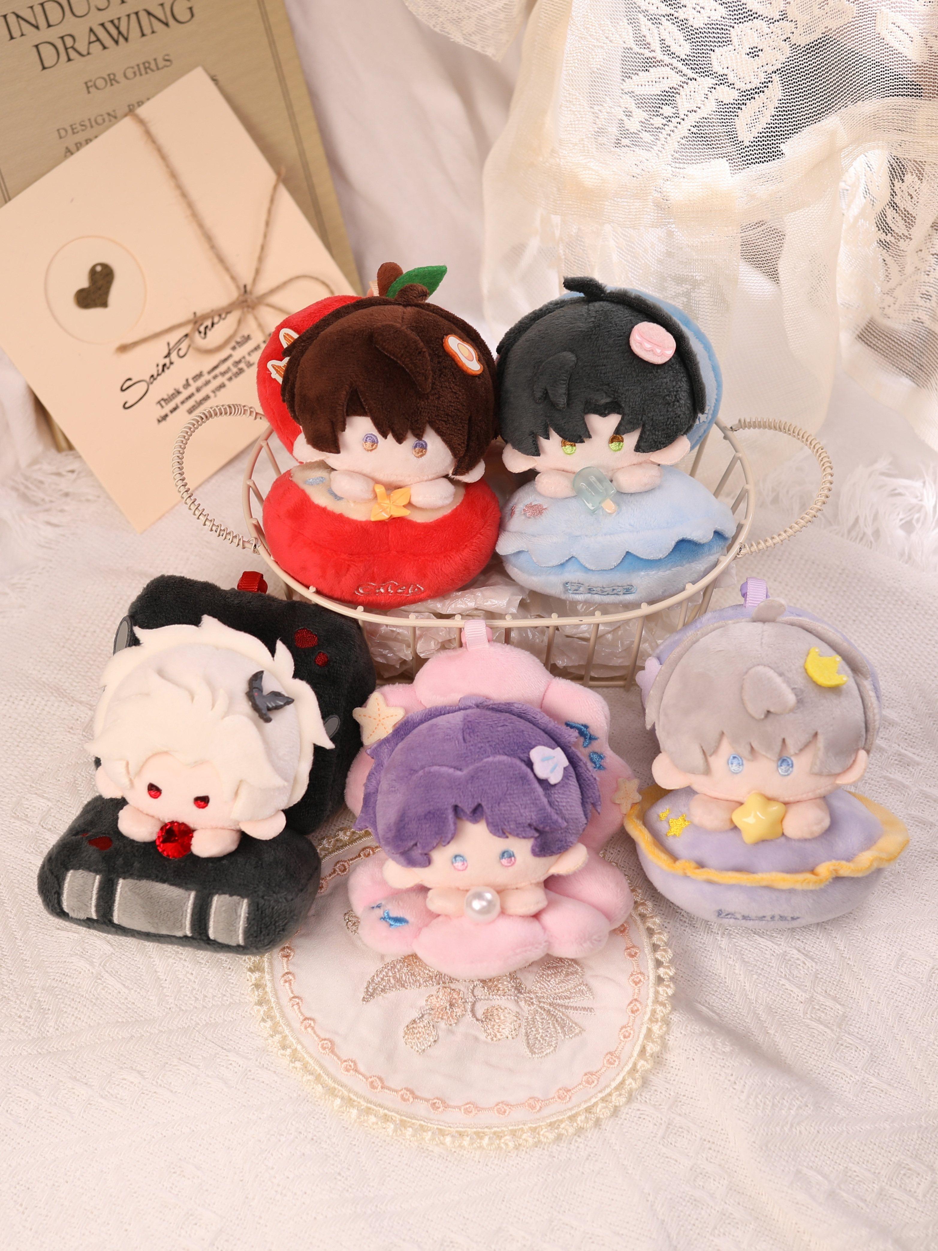 Love and Deepspace Fan-Made Hug Sandwich Plush Doll Set
