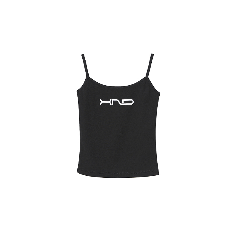Xinadu Xnd 3m Logo Thin Strap Black Camisole