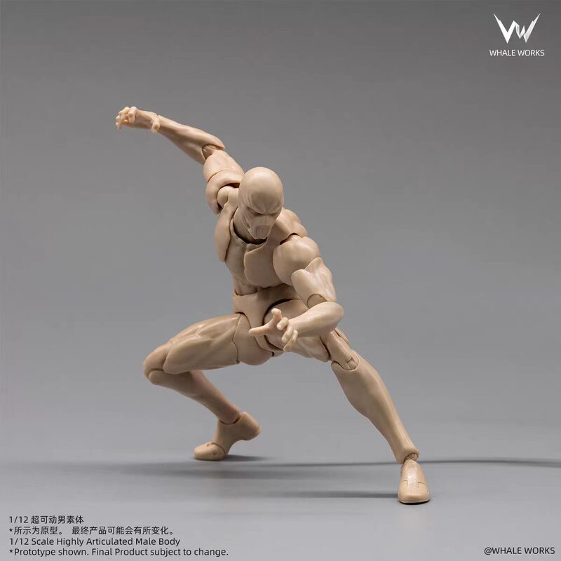 In Stock, Whale Workshop, Male Body, Super Articulated, Spider, Self-Made, Diy, 1/12 Scale Action Figure