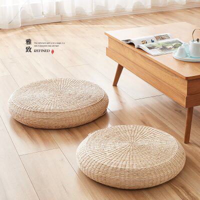 Meditation cushion Zen futon cushion breathable hand-woven living room bay window tatami study room temple worship mat