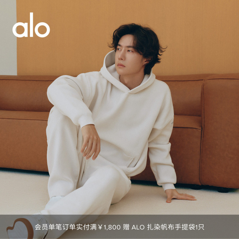 [Same Style as Wang Yibo] Alo | Unisex 2026 Autumn Scholar Hooded Knit Sweater