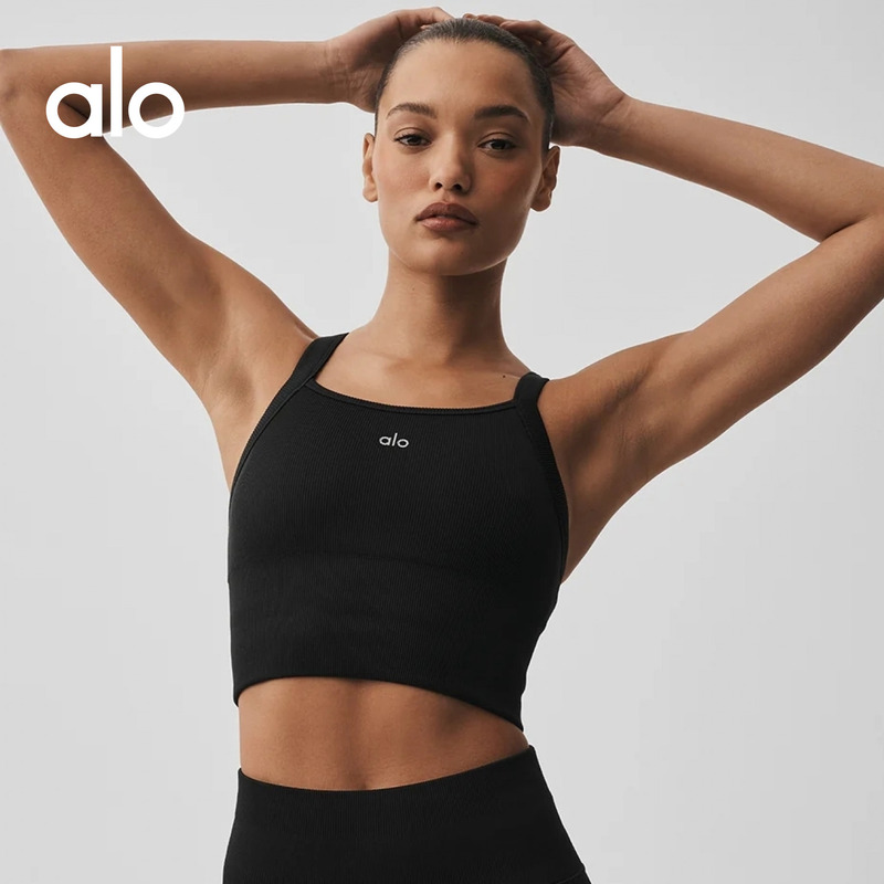 Alo｜Women's Seamless Slim Fit Sports Fitness Training Casual Yoga Classic Vest