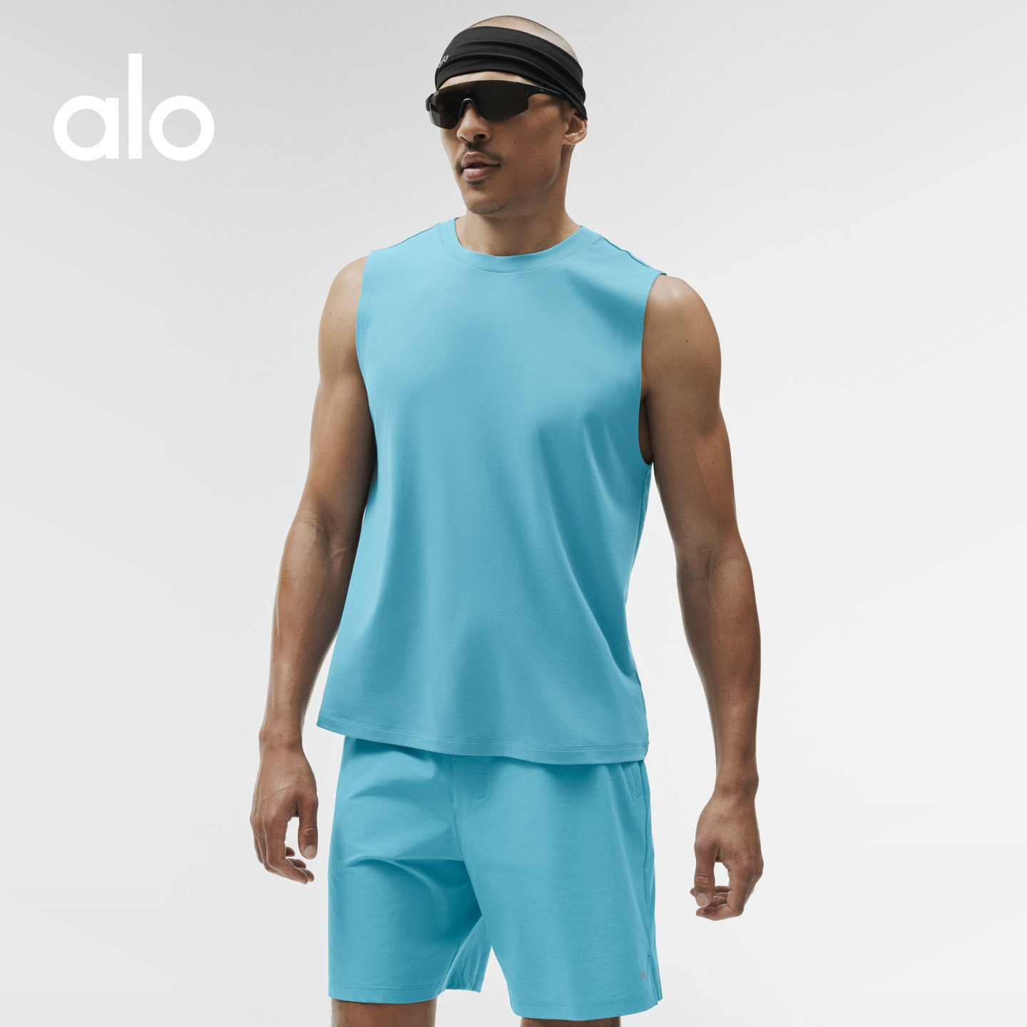 ALO | Men's Conquer Loose Sport Casual Stretch Functional Functional Style Tank Top