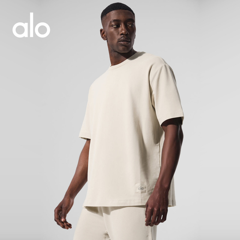 Alo|【Celebrity Style】2026 Autumn Double Take Loose Fit Sports Short Sleeve T-Shirt Alo|【Celebrity Style】2026 Autumn Double Take Loose Fit Sports Short Sleeve T-Shirt