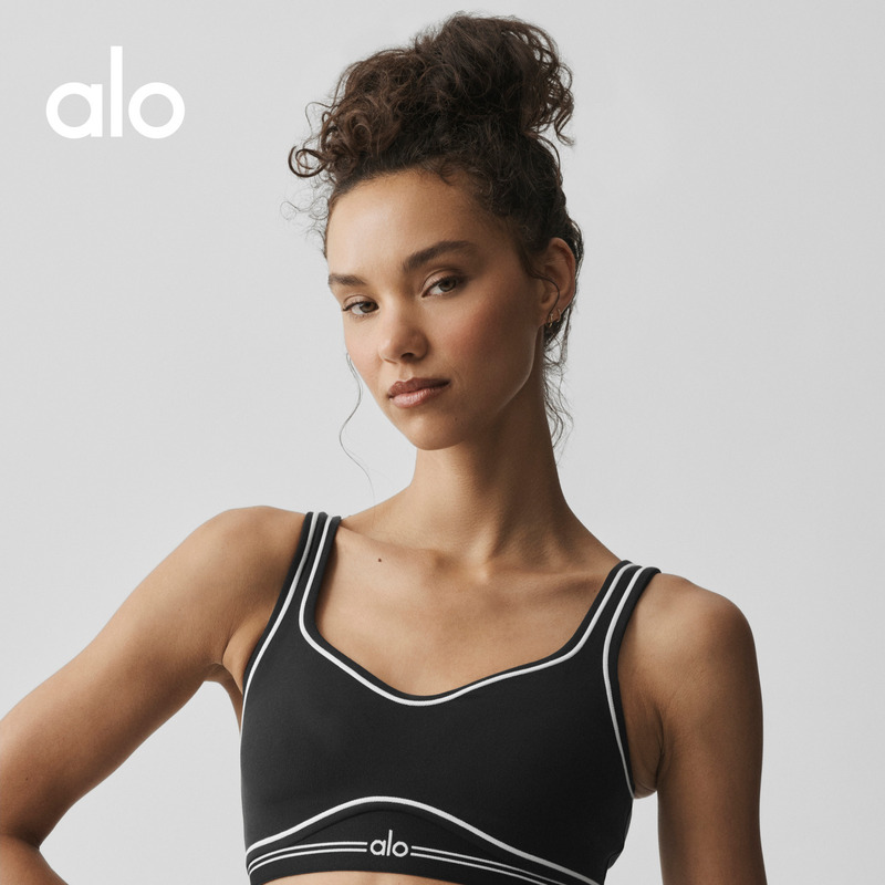 Alo｜Women's Airbrush Heart Throb Slim Fit Training Round Neck Sports Bra