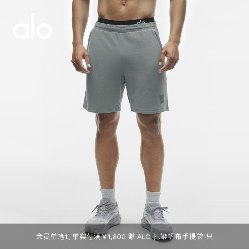 Alo｜Men's Double Take Loose-Fit Sports Casual Yoga Shorts 7"
