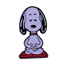 Yoga Dog Snoopy Brooch
