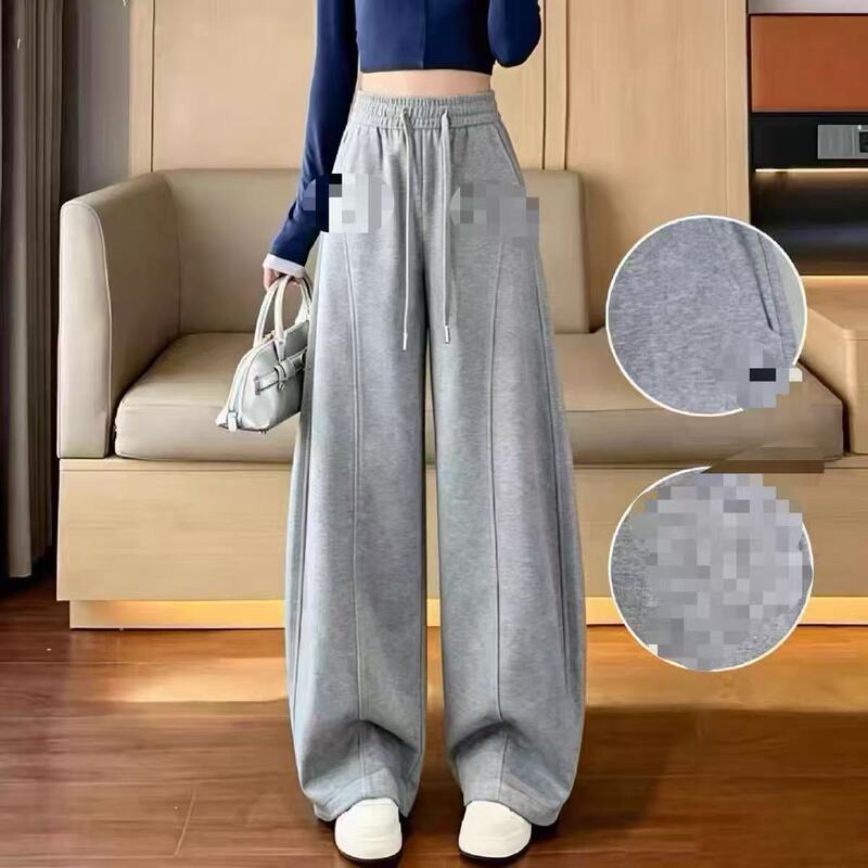 2026 Autumn Hangzhou Italian-French Lazy Style Casual Straight Slimming Scimitar Pants 813