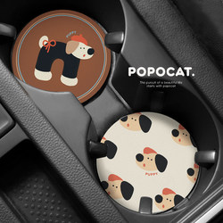 Dachshund Car Coaster Leather Car Coaster Car Good Value Car Water Coaster Car Coaster