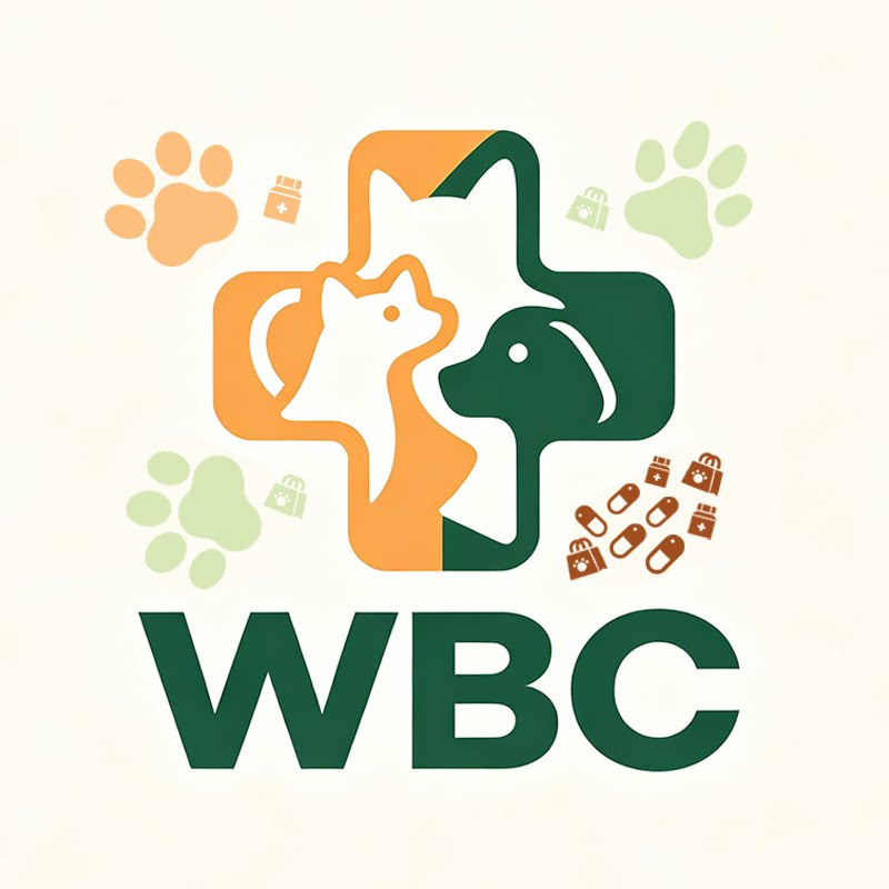WBC宠物店企业店的LOGO