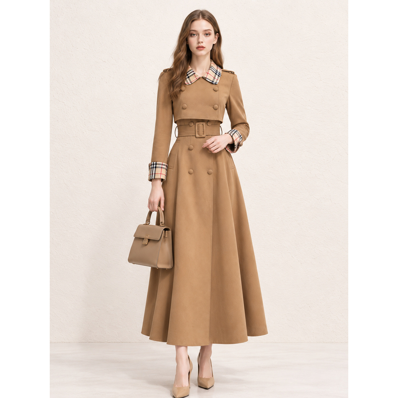 Veesmile Autumn and Winter Long-Sleeved Dress for Women, Waist-Cinching, Elegant and High-End, Exquisite A-Line Long Dress for Important Occasions Veesmile Autumn and Winter Long-Sleeved Dress for Women, Waist-Cinching, Elegant and High-End, Exquisite A-Line Long Dress for Important Occasions