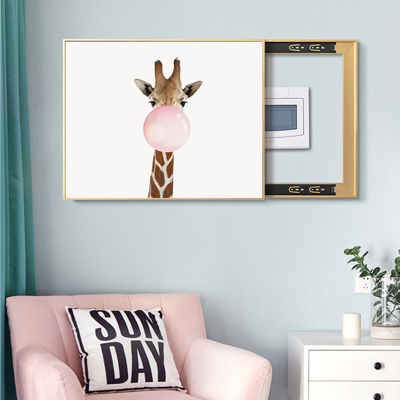 Electric Meter Box Decoration Painting Creative Push-and-pull Power Box Electric Gate Box Power Total Switch Shelter Painting Decoration Box Mural Painting