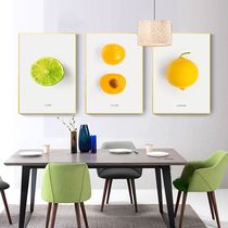 Shun Jixiang Li fruit decorative painting New Chinese restaurant hanging painting Dining room modern simple fresh dining table wall wall painting