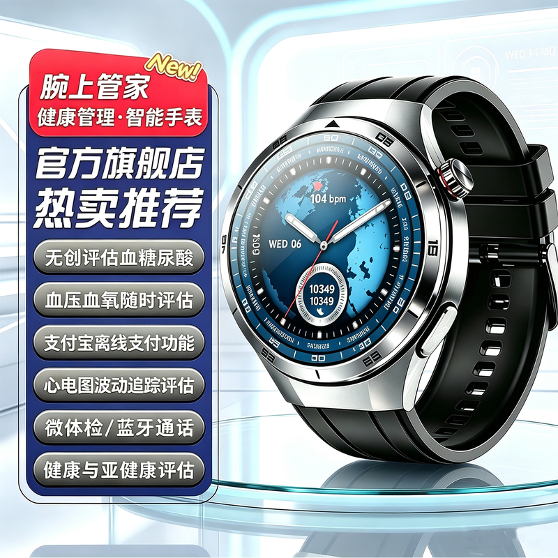 Smart Watch for Men with Bluetooth Calling, Blood Sugar, Blood Lipids, Blood Pressure, Uric Acid Measurement, Ai Micro-Physical Examination, Exercise Tracking, Heart Rate, Sleep, Body Temperature, Ecg, Blood Oxygen, Multifunctional Bracelet, Birthday Gift Smart Watch for Men with Bluetooth Calling, Blood Sugar, Blood Lipids, Blood Pressure, Uric Acid Measurement, Ai Micro-Physical Examination, Exercise Tracking, Heart Rate, Sleep, Body Temperature, Ecg, Blood Oxygen, Multifunctional Bracelet, Birthday Gift