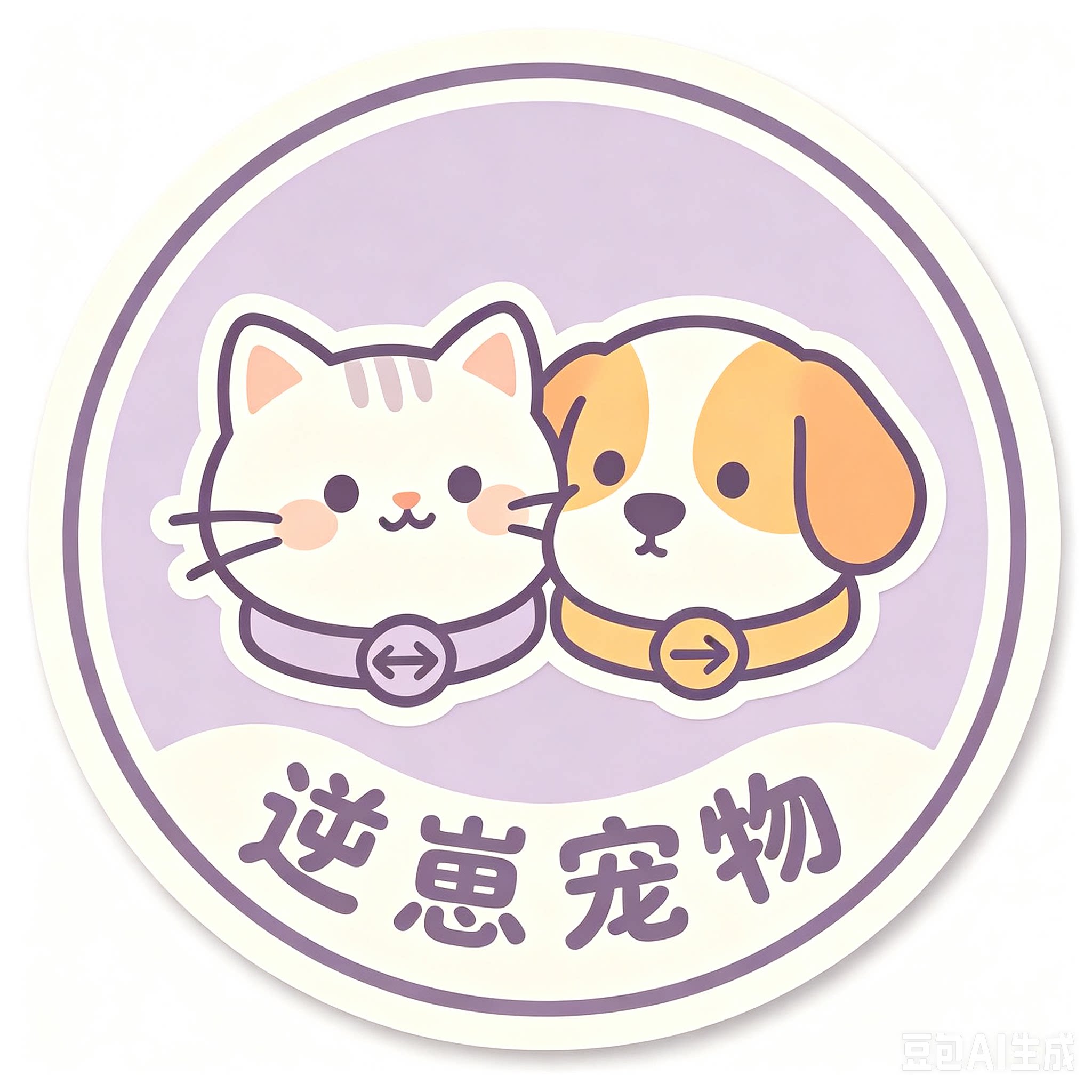 逆崽宠物用品店的LOGO