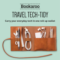 Multifunctional storage bag British IF cultural and creative Bookaroo roll pen bag digital finishing bag light portable literary PU