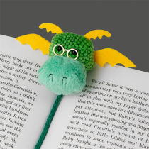 Animal bookmarks British IF cultural and creative English supplementary plush unicorn cat dragon corgi rabbit cute fun childrens gift