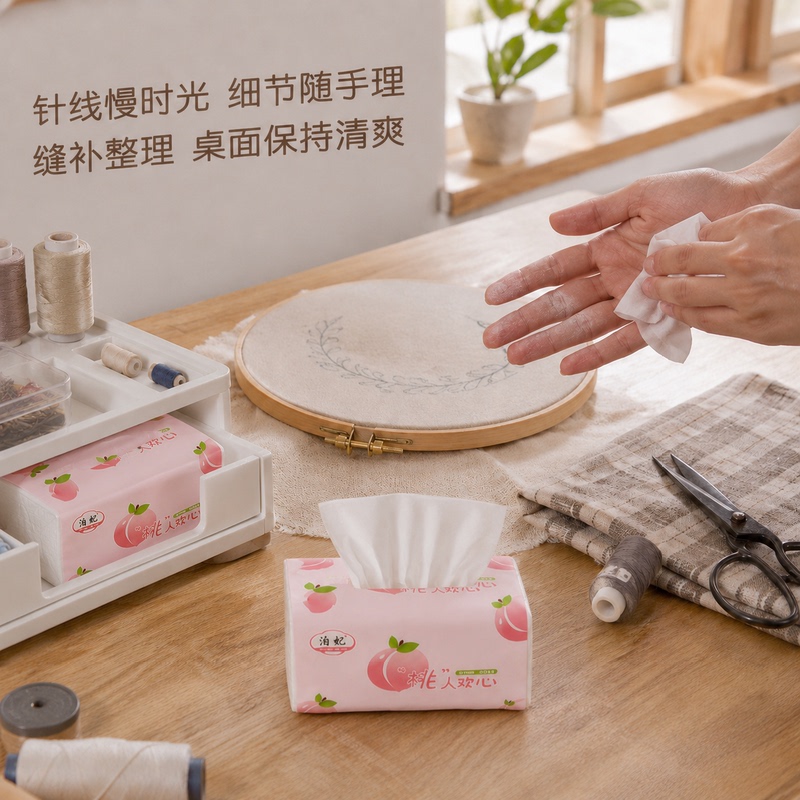 Peach Pattern Household Tissue Paper Pink Soft Pack Napkins Facial Tissues for Living Room Coffee Table Bedroom Daily Use Peach Pattern Household Tissue Paper Pink Soft Pack Napkins Facial Tissues for Living Room Coffee Table Bedroom Daily Use