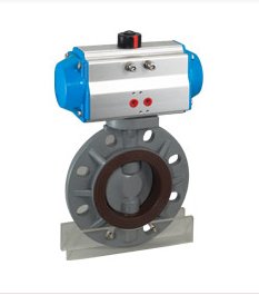 (authentic) Youli dark grey national standard plastic UPVC electric automatic chemical PVC butterfly valve Hubei Shaanxi