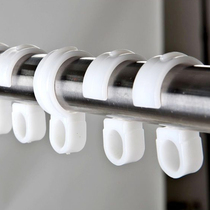 Windproof buckle Hanging hook hanger fixed buckle Drying rod Stainless steel round tube buckle Non-slip anti-blow-off clip hanging buckle