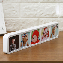 Korean combination one-piece photo frame Five-palace grid table washing photo studio Wedding dress Children baby photo frame Living room