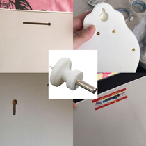 Incognito nail wall hanging painting clock free hole wedding photo special nail Invisible photo frame hook Photo wall nail hook