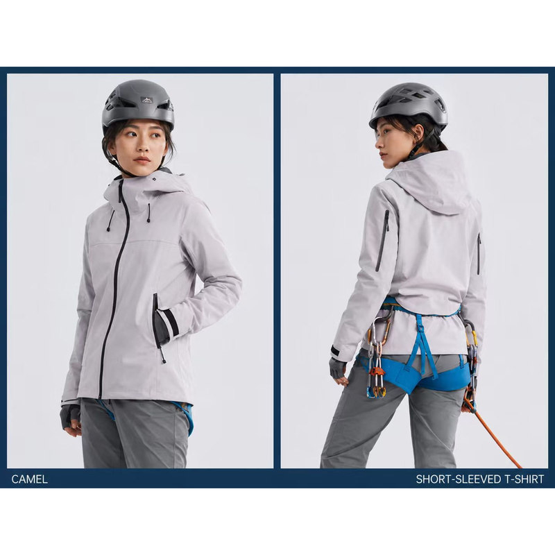 Ky Mountain Series Outdoor Couple's Hardshell Jacket, Windproof and Waterproof, Professional Fully Taped Hooded Mountaineering and Hiking Jacket Ky Mountain Series Outdoor Couple's Hardshell Jacket, Windproof and Waterproof, Professional Fully Taped Hooded Mountaineering and Hiking Jacket