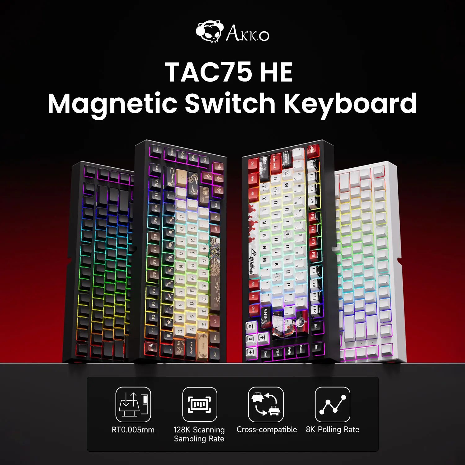 Клавиатура с магнитным переключателем AKKO TAC75 HE - 75% Игровых клавиатур