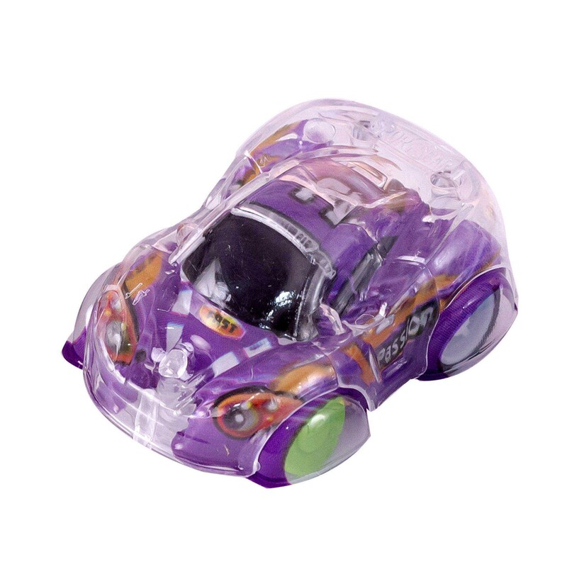 Kindergarten Inertia Pull-Back Car with Colorful Printing, Double-Layered Small Car Toy, Promotional Prize for Boys, Cross-Border Toy