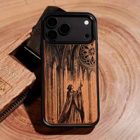 Girls VSTA Wood Carving Prayer Red Window iPhone Case