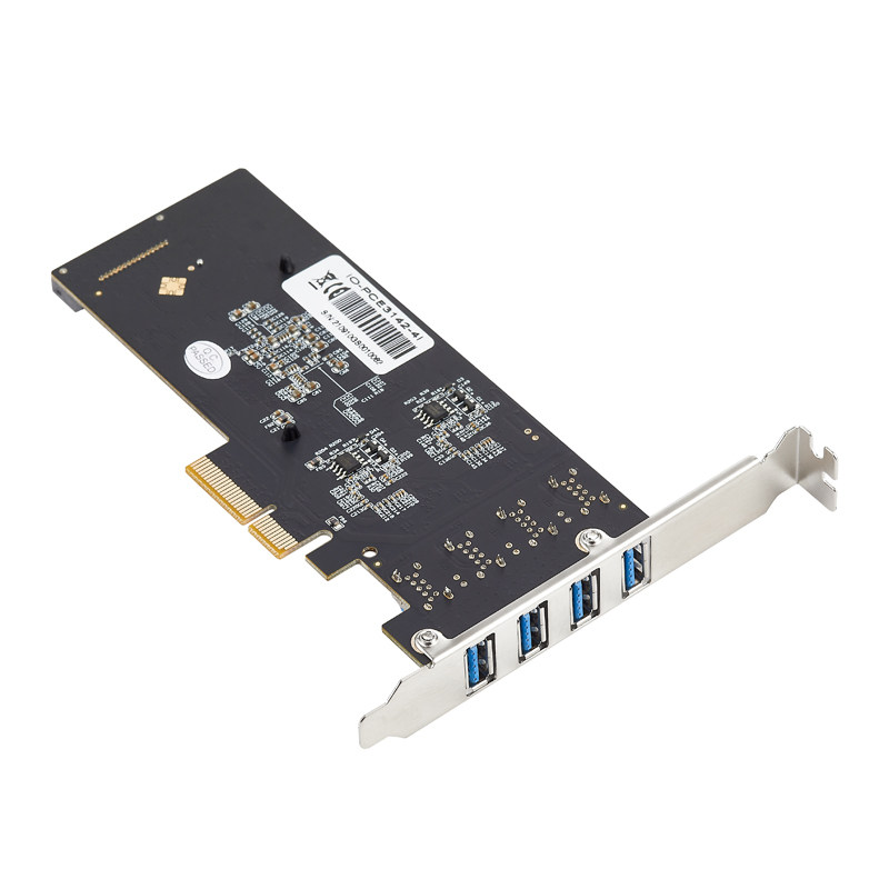 Карта расширения LeXuan PCI-E to 4-port USB 3.2 Gen2 (10Gbps x4)