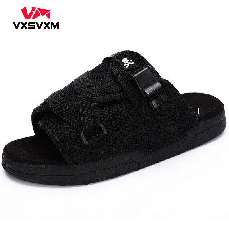 Men's Sandals and Slippers Men's Tide Personality Casual Summer Outerwear Men's Slippers Fashion Couple Beach Shoes Male Sandals