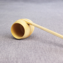 Handmade natural dovetail side handle bamboo water spoon scooping water ladle bamboo soup spoon long handle boiling water wooden spoon custom bamboo spoon tea