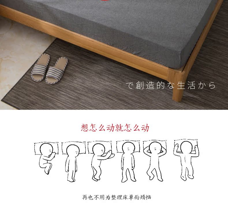 Sản phẩm tốt giặt bông giường một miếng bông nguyên chất màu rắn mỏng nệm trải giường nệm trải giường 1,8 m 1,5 nệm - Trang bị Covers Mẫu ga phủ giường